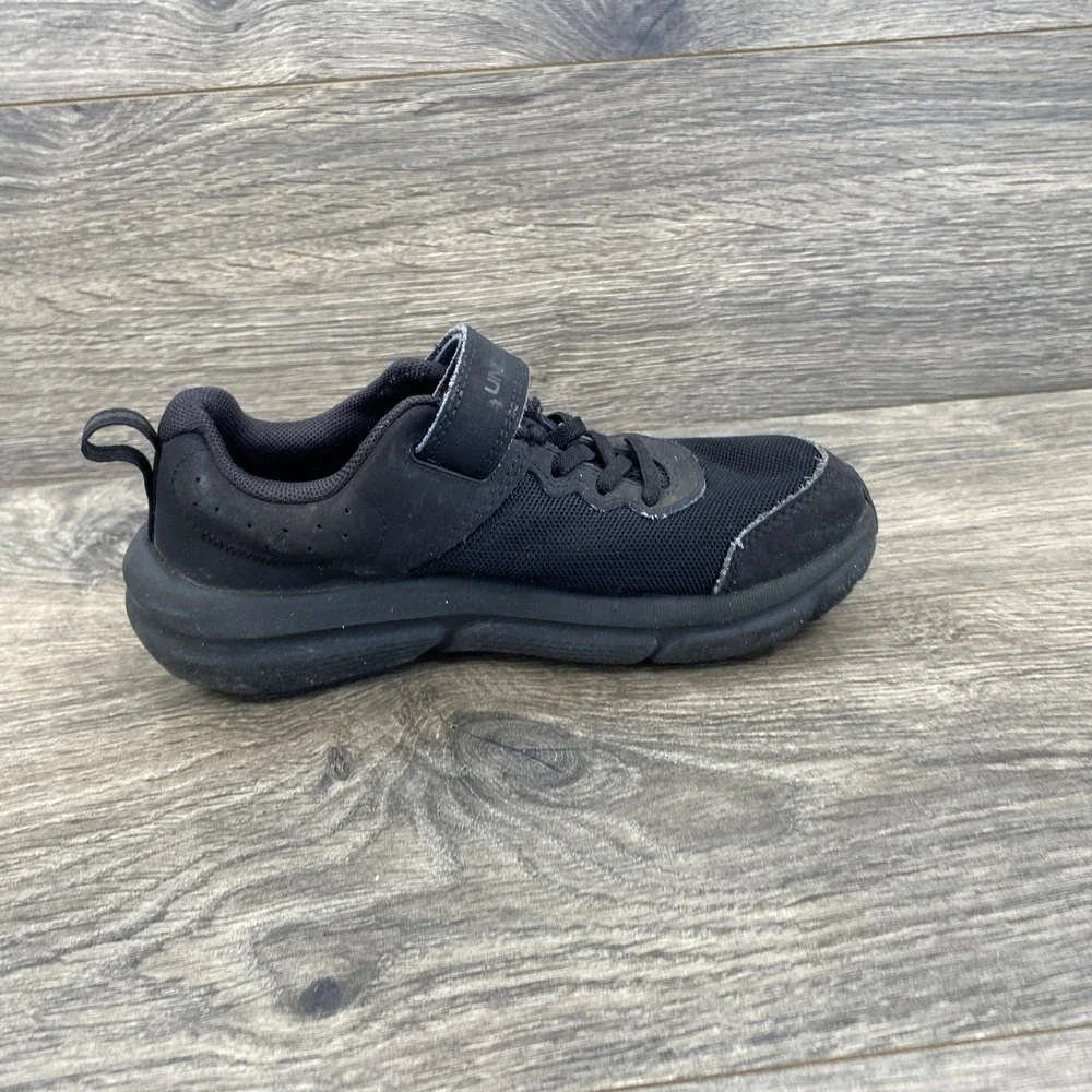 Under Armour Charged Pursuit 3 Sneakers Kids 13.5K Black Mesh Athletic Shoes